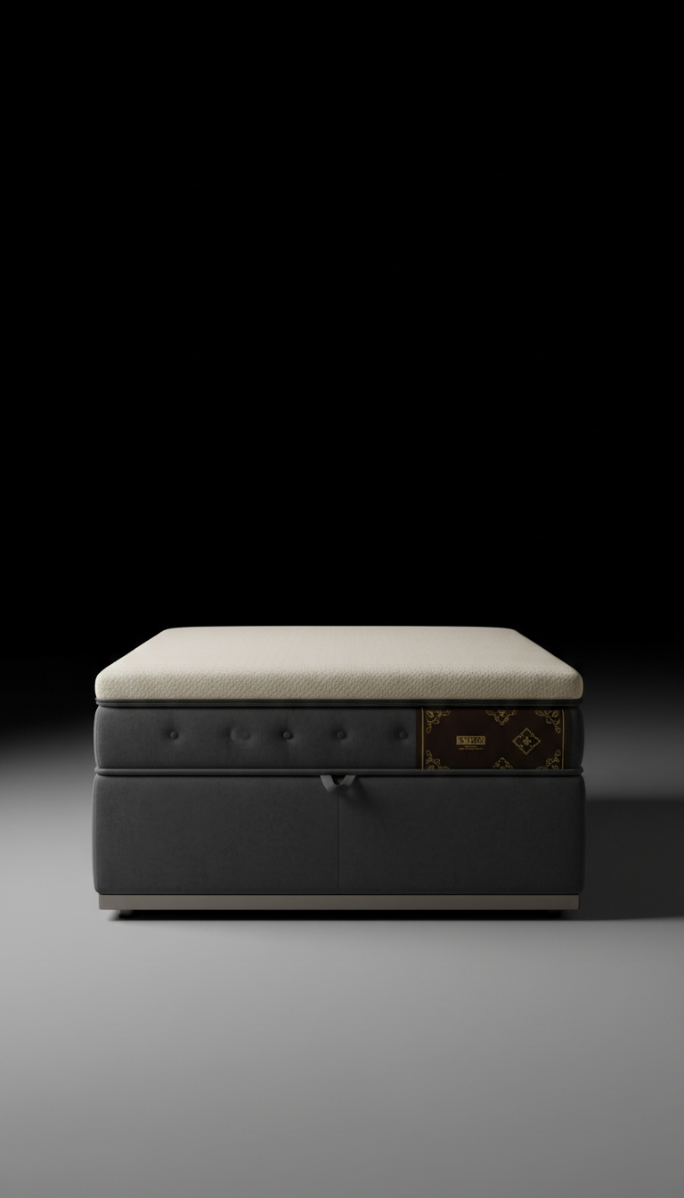 Upholstered Canapé Storage Bench with Soft-Close Lid