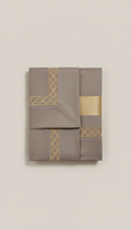 Egyptian cotton sheet set with gold trim